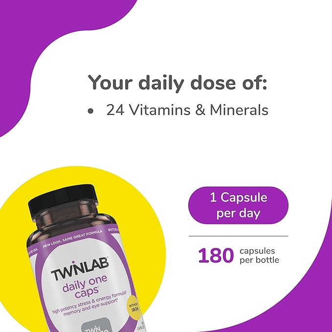 Twinlab Daily One Caps without Iron 180 Capsules