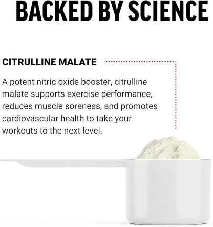 FORCE FACTOR Citrulline Malate 2:1, L Citrulline Supplement for Men to Boost Nitric Oxide, Blood Flow, Muscle Pumps, and Performance, L Citrulline Powder Pump Supplement, Unflavored, ~66 Servings