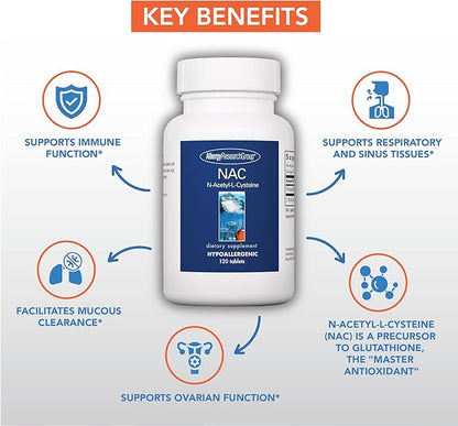 Allergy Research Group NAC Supplement 120 Count