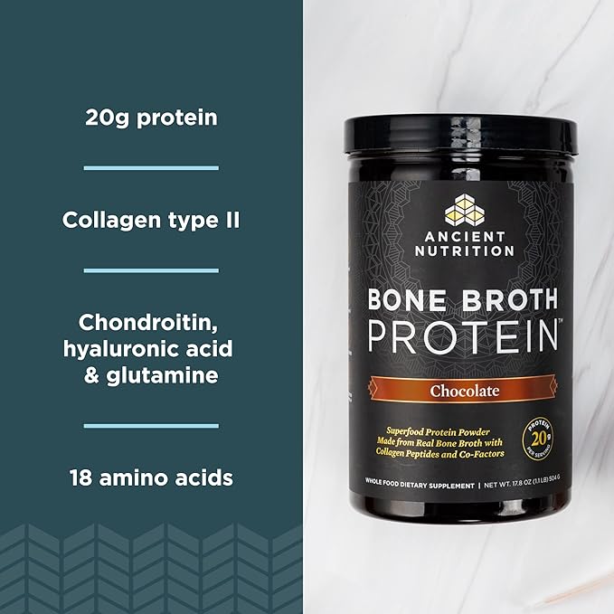 Ancient Nutrition Protein Powder Made from 20g Protein 40 Serving