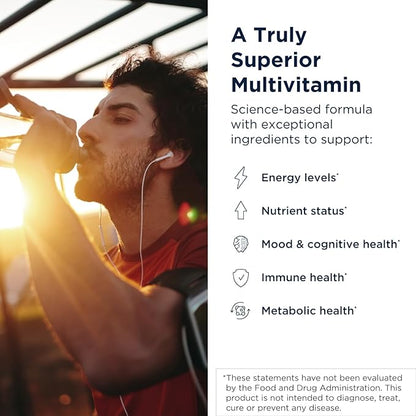 Designs for Health Methylated Multivitamin for Women & Men - Twice Daily Multimineral Supplement & Multivitamin Without Iron + Methylated B12 and Folate, Vitamin C, K, D, E + More (240 Capsules)