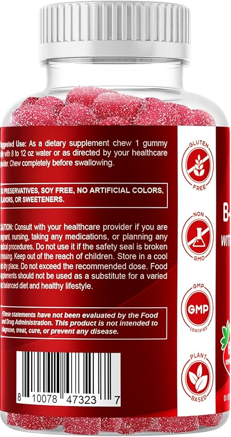 Vitamatic Vitamin B Complex Gummies 60 Gummies (1 Bottle)