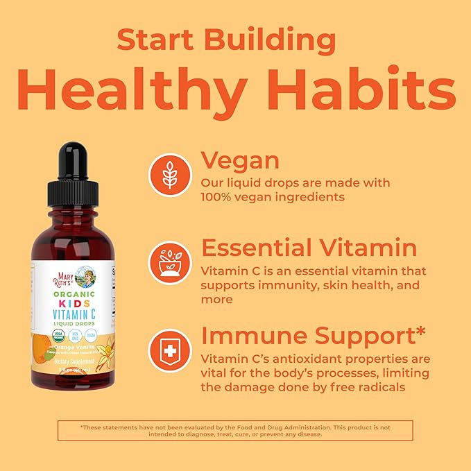 MaryRuth Organics USDA Organic Kids Vitamin 4-13 | 2oz