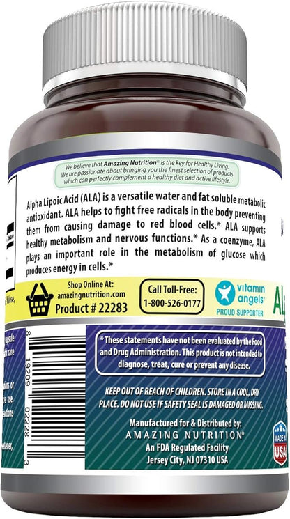 Amazing Formulas Alpha Lipoic Acid ALA 600 mg (240 Count)