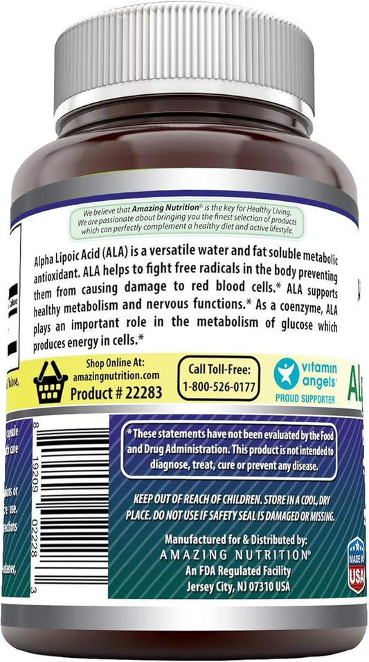 Amazing Formulas Alpha Lipoic Acid ALA 600 mg (240 Count)