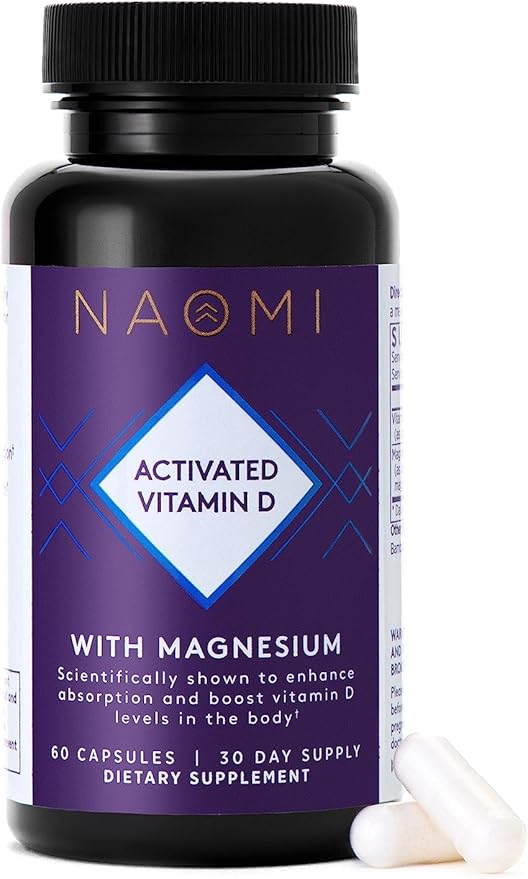 NAOMI Activated Vitamin D3 5000 IU (125 mcg) 60 Veggie 30 Day