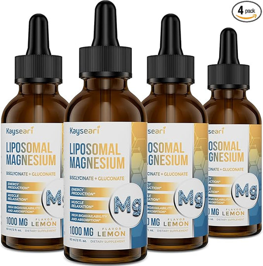 High Strength Liposomal Magnesium Drops, Easily 60ML Lemon