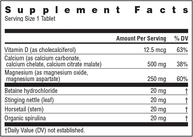 Rainbow Light Calcium With Magnesium and D3 Tablets, 180 Count