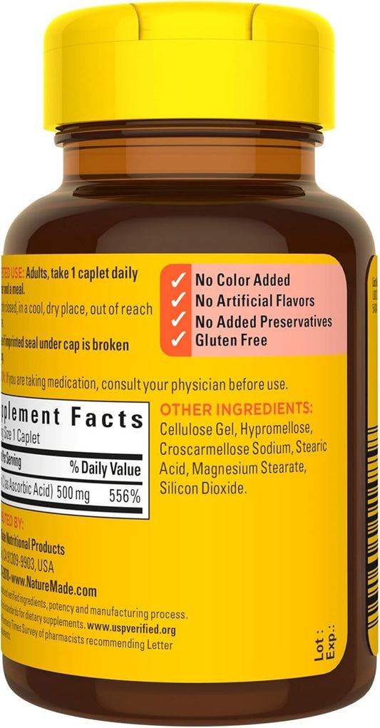 Nature Made Vitamin C 500 mg 100 Count 3)