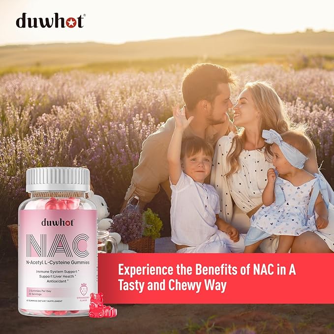 NAC Gummies 600mg, N Acetyl Cysteine 60ct