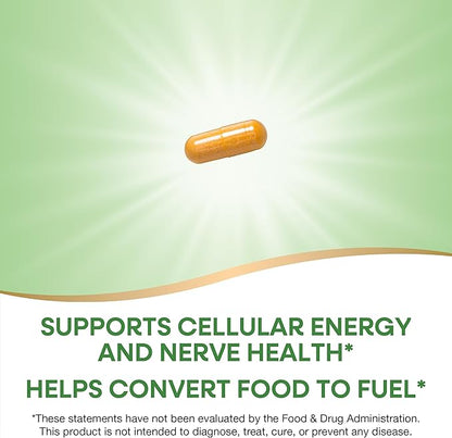 Nature's Way B-100 Complex, Supports Cellular 8 B-Vitamins, 60 Capsules