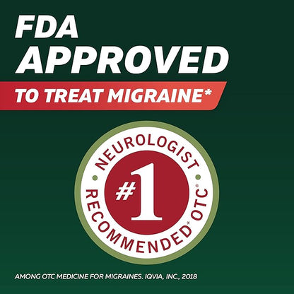 Excedrin Migraine Relief Caplets to Alleviate 200 Count