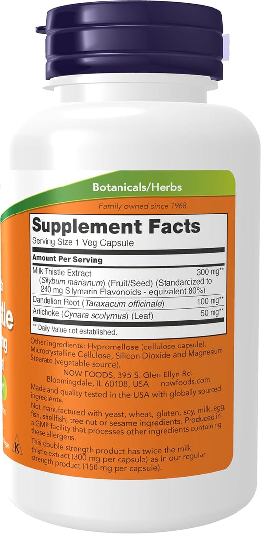 NOW Supplements, Silymarin Milk Thistle Extract 300 mg 100 Veg