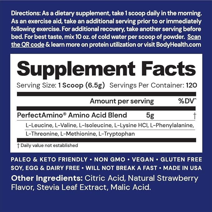 BodyHealth PerfectAmino Powder 120 Servings