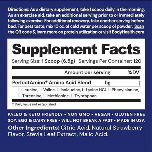 BodyHealth PerfectAmino Powder 120 Servings