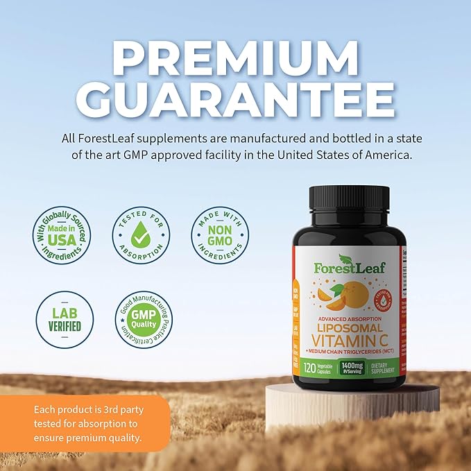 ForestLeaf Liposomal Vitamin C 1000mg Capsules 120 Vegan