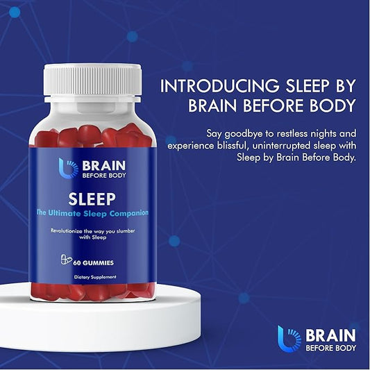 Sleep Strawberry-Flavored Melatonin Gummies for Blissful,