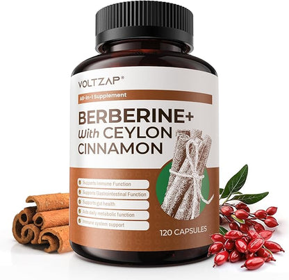 Berberine Supplement with Ceylon Cinnamon 1500mg: 5X with