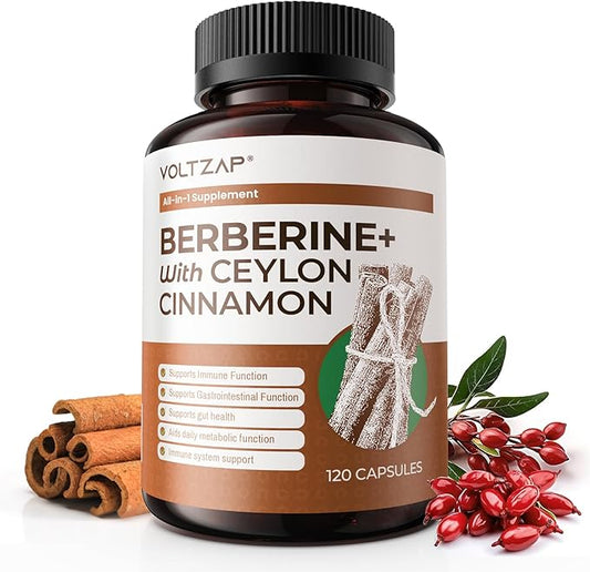 Berberine Supplement with Ceylon Cinnamon 1500mg: 5X with
