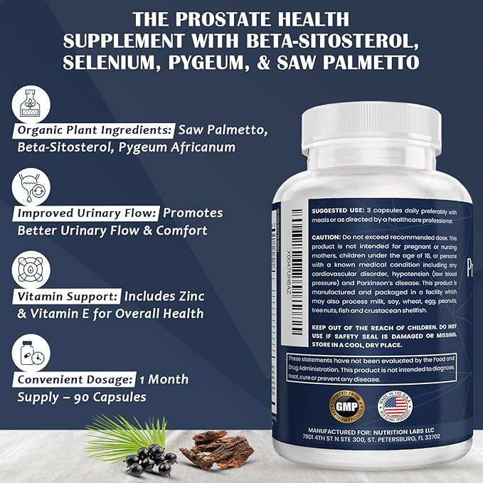 Prostate Health Supplement for Men 90 Capsules