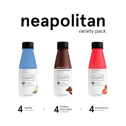 Soylent Complete Nutrition Gluten-Free Vegan Protein 14 Oz, 12 Pack