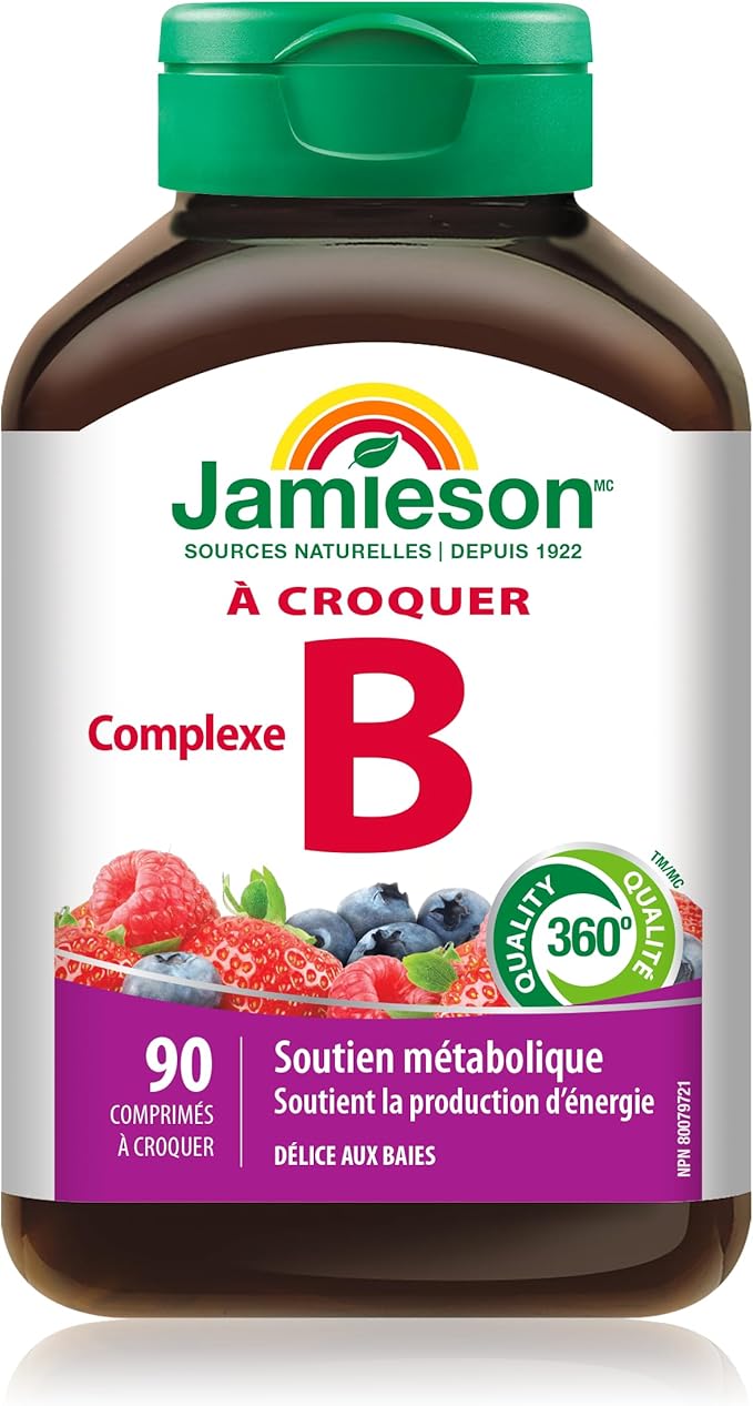 Jamieson Delicious Chewable Formula B Complex 90 Tablets