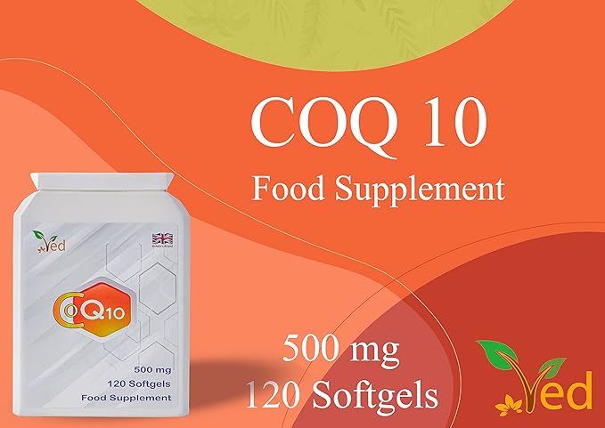 VED CoQ10 500mg Q10 | 500mg 120 120 Softgels| 4 Months