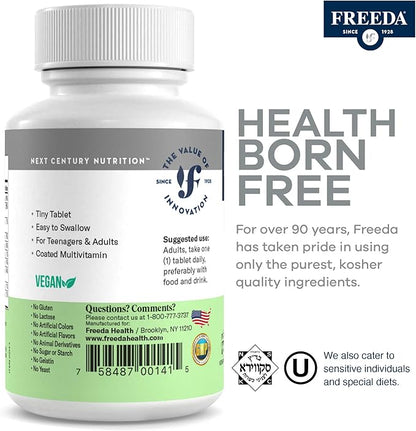 Freedavite Tiny Tablet B1, B2, B2, B6, B6, B12, B12, Biotin, 100 Count