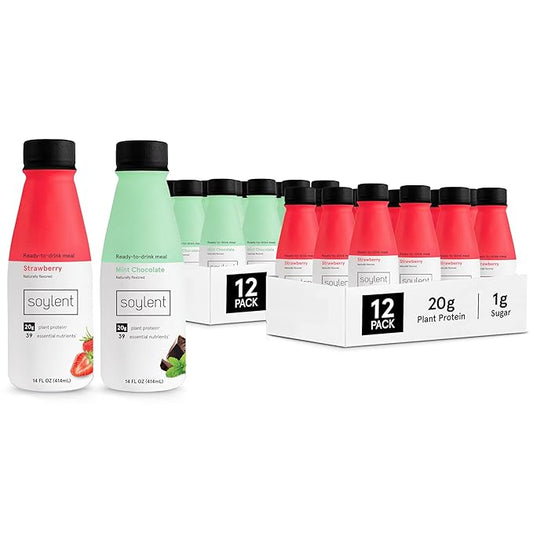 Soylent Meal Replacement Shake Bundle 12 Packs 14oz Bottles