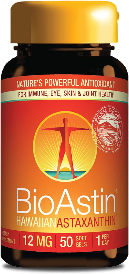 Nutrex Hawaii BioAstin Hawaiian Astaxanthin 12mg, 50 50 Softgels