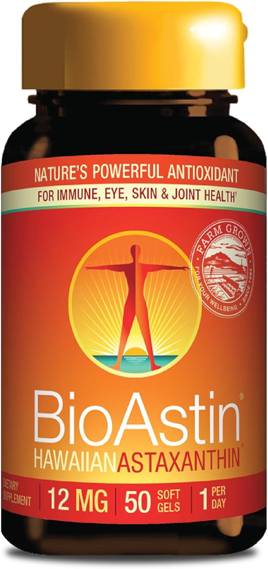 Nutrex Hawaii BioAstin Hawaiian Astaxanthin 12mg, 50 50 Softgels