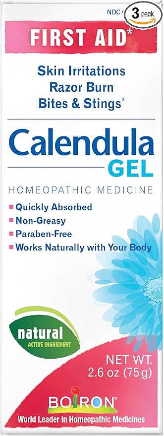 Boiron Calendula Gel, 2.6-Ounce Tubes (Pack 3), Homeopathic