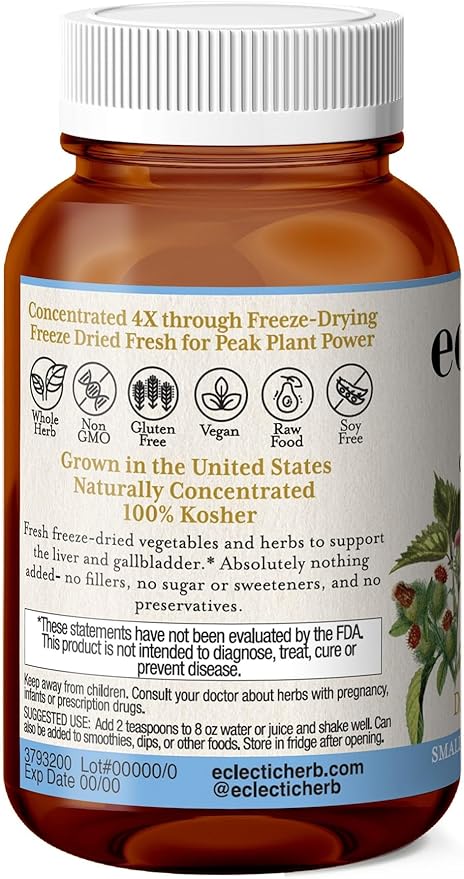ECLECTIC INSTITUTE Raw Freeze-Dried Non-GMO Organic 90 grams