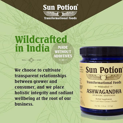 Sun Potion Ashwagandha (Wildcrafted) 111 Grams 88 Servings