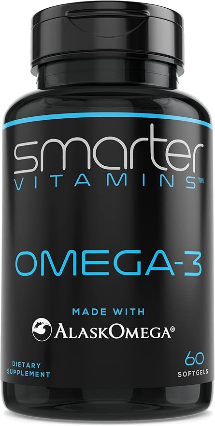 SmarterVitamins Omega 3 Fish Oil, Strawberry 2000mg, DHA