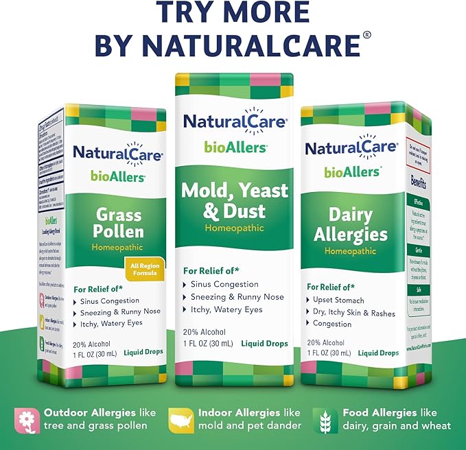 NaturalCare Grass Pollen Homeopathic, Homeopathic Allergy 60 Day 1 FL