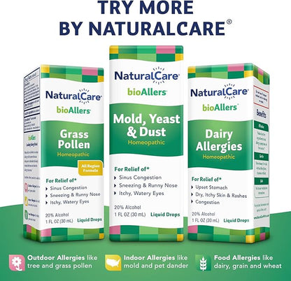 NaturalCare Grass Pollen Homeopathic, Homeopathic Allergy 60 Day 1 FL