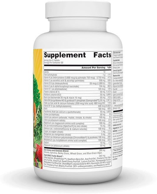 Source Naturals Life Force Green Multiple, Energy Activator with Superfoods* - 90 Tablets