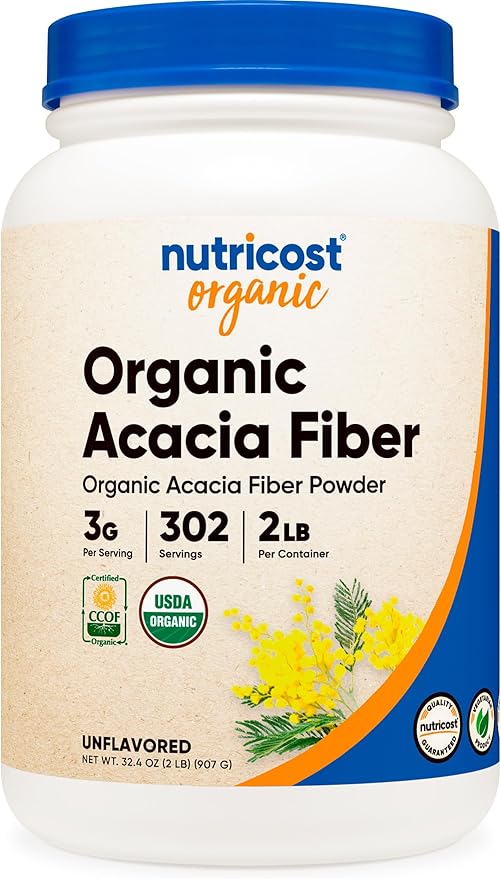 Nutricost Organic Acacia Fiber Powder (2 LB)