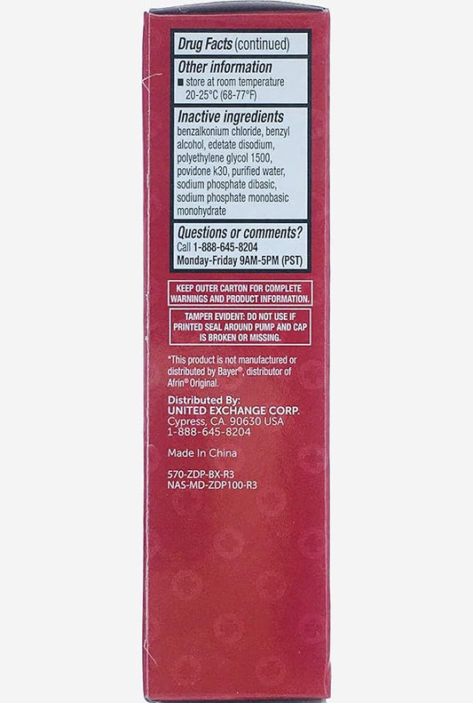 Family Care Nasal Relief Pump Mist .5OZ [ 3 ]