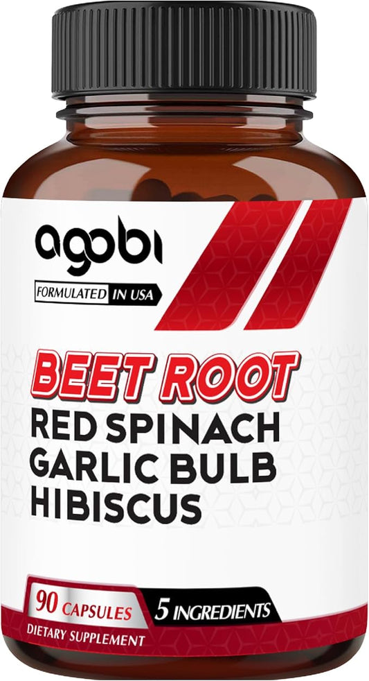 agobi 5in1 Beet Root Capsules 12100mg 90 Vegan