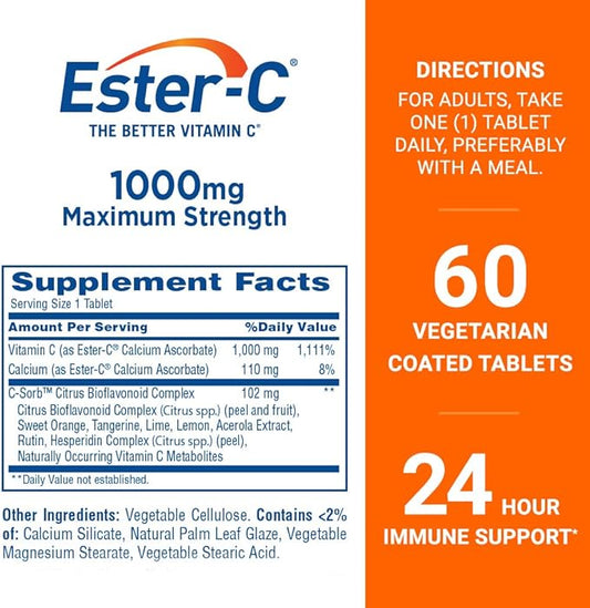 Ester-C® Vitamin C, 1,000 mg, 60