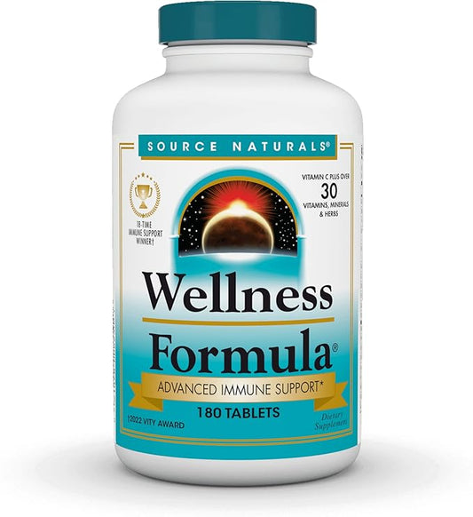 Source Naturals Wellness Formula Bio-Aligned Vitamins 180 Tablets