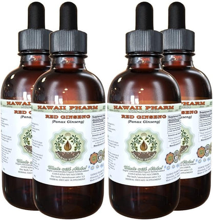 Red Ginseng Alcohol-Free Liquid Extract, Organic 4x4 fl.oz