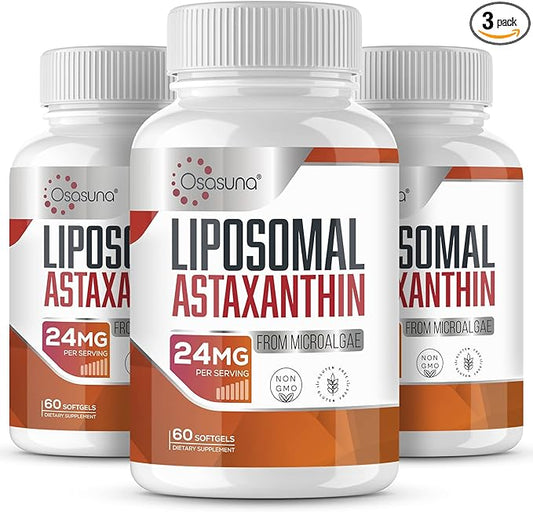 Liposomal 24mg Astaxanthin for MAX Absorption, 180 Softgels