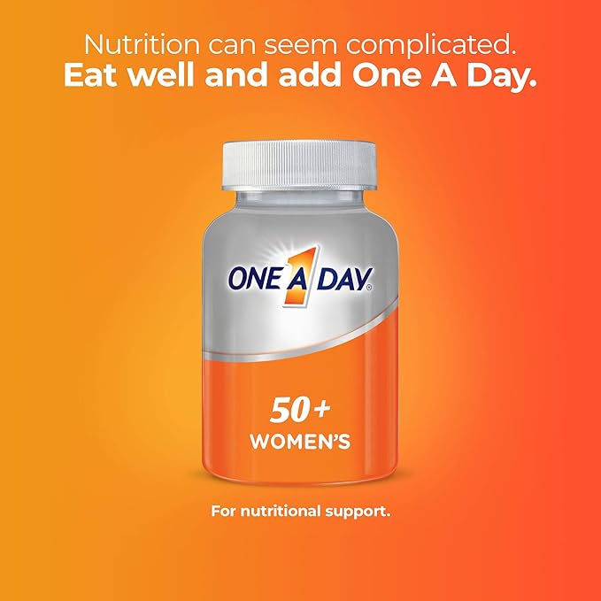 One A Day Women’s 50+ Multivitamins, 100 count