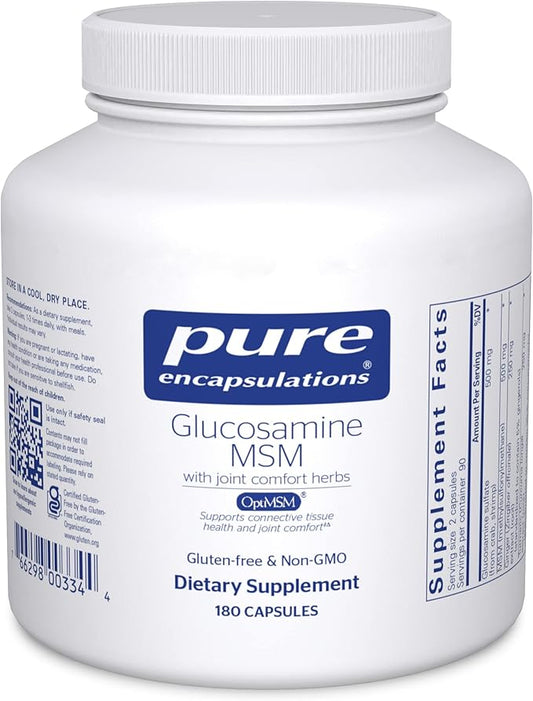 Pure Encapsulations Glucosamine MSM 180 Capsules