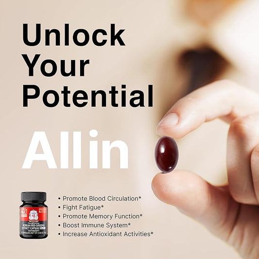 CheongKwanJang Korean Red Ginseng Extract Capsules -All-in-1 Focus 30 Capsules