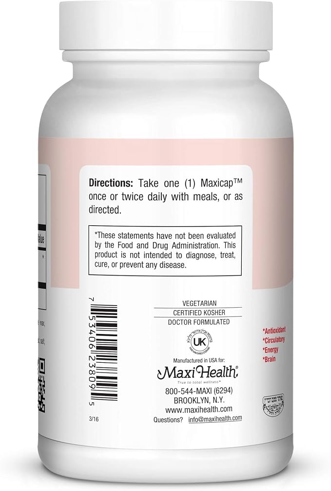 Maxi Health CO Q10 100mg Q10 Supplement 90 Liquid