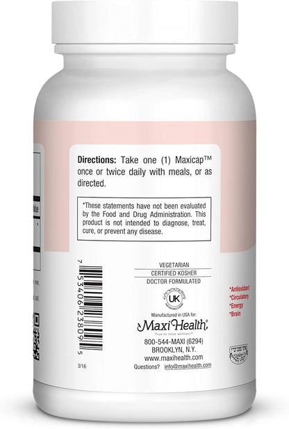 Maxi Health CO Q10 100mg Q10 Supplement 90 Liquid
